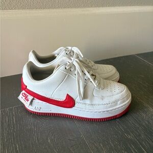 Nike Air Force 1 Jester Red Sneakers